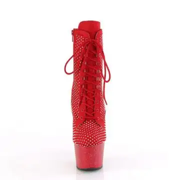 Červené taneční kozačky ADO1020RM/RFS-RS/M | ADORE-1020RM Pleaser - zepředu