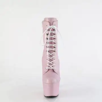Růžové luxusní kozačky Pleaser s třpytkami ADO1020SDG/BPG | ADORE-1020SDG Pleaser - zepředu