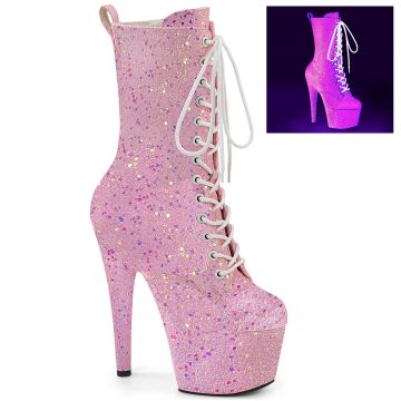 Růžové neon svítící kozačky na striptýz ADO1040IG/NBPG/M | ADORE-1040-IG Pleaser Růžové neon svítící kozačky na striptýz ADO1040IG/NBPG/M | ADORE-1040-IG Pleaser
