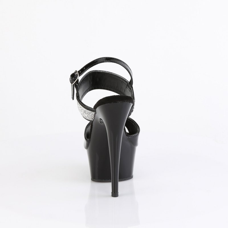 DELIGHT-639 DEL639/B/M luxusní boty Pleaser | DELIGHT-639 Pleaser - zezadu