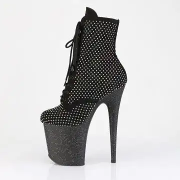 Černé luxusní taneční kozačky FLAM1020RM/BFS-RS/M | FLAMINGO-1020RM Pleaser - z vnitřku