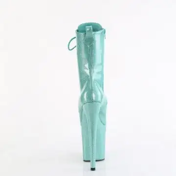 Azurové taneční kozačky FLAM1040GP/AQG/M | FLAMINGO-1040GP Pleaser - zezadu