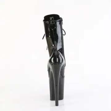 Černé taneční kozačky FLAM1040GP/BG/M | FLAMINGO-1040GP Pleaser - zezadu