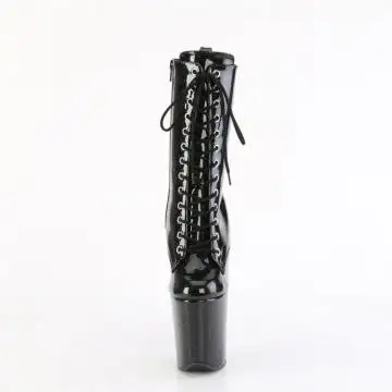 Černé taneční kozačky FLAM1040GP/BG/M | FLAMINGO-1040GP Pleaser - zepředu