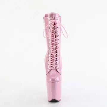 Růžové taneční kozačky FLAM1040GP/BPG/M | FLAMINGO-1040GP Pleaser - zepředu