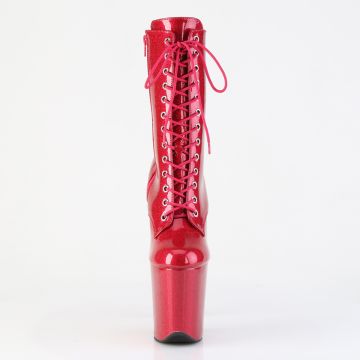 Fuchsiové taneční kozačky FLAM1040GP/FSG/M | FLAMINGO-1040GP Pleaser - zepředu Fuchsiové taneční kozačky FLAM1040GP/FSG/M | FLAMINGO-1040GP Pleaser - zepředu