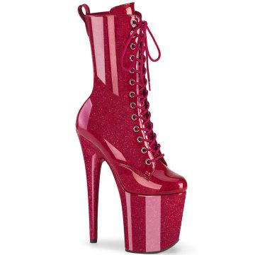 FLAMINGO-1040GP | Fuchsiové taneční kozačky FLAM1040GP/FSG/M Pleaser