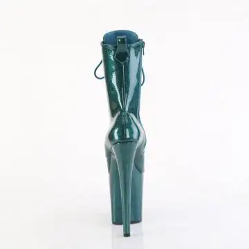 Modré exotic dance kozačky FLAM1040GP/TLG/M | FLAMINGO-1040GP Pleaser - zezadu