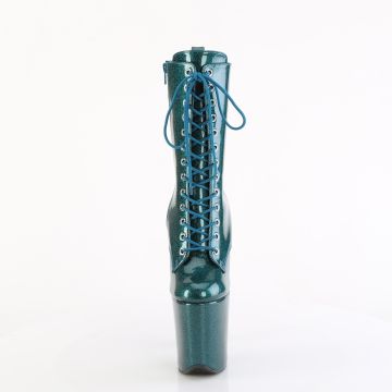 Modré exotic dance kozačky FLAM1040GP/TLG/M | FLAMINGO-1040GP Pleaser - zepředu