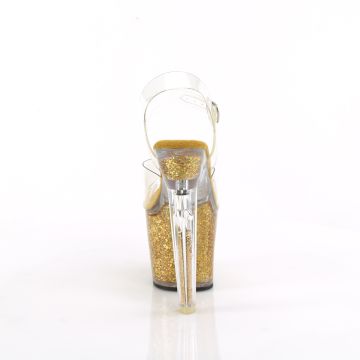 Zlaté sexy boty LOVESK708SG/C/GG | LOVESICK-708SG Pleaser - zezadu