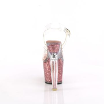 Růžové sexy boty LOVESK708SG/C/PNKG | LOVESICK-708SG Pleaser - zezadu