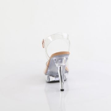 Průhledné sandály na pozing, bikini, wellness CTAIL508/C-T/C | COCKTAIL-508 Fabulicious - zezadu