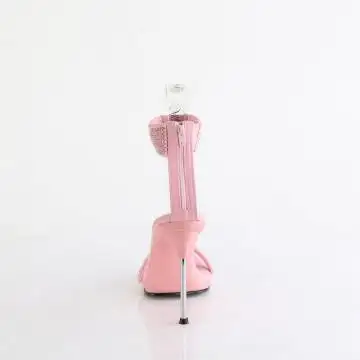 Růžové sandály na jehlovém podpatku CHIC40/BPPU-RS/M | CHIC-40 Fabulicious - zezadu