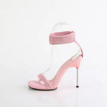 Růžové sandály na jehlovém podpatku CHIC40/BPPU-RS/M | CHIC-40 Fabulicious - z vnitřku