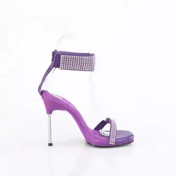 Fialové sandály na jehlovém podpatku CHIC40/PPPU-RS/M | CHIC-40 Fabulicious - z vnějšku
