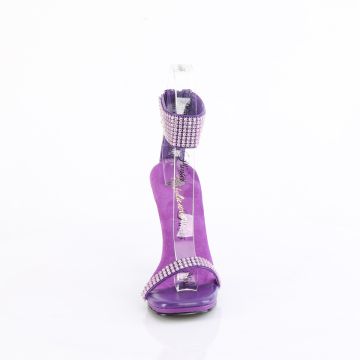 Fialové sandály na jehlovém podpatku CHIC40/PPPU-RS/M | CHIC-40 Fabulicious - zepředu Fialové sandály na jehlovém podpatku CHIC40/PPPU-RS/M | CHIC-40 Fabulicious - zepředu