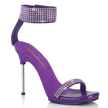 Fialové sandály na jehlovém podpatku CHIC40/PPPU-RS/M | CHIC-40 Fabulicious Fialové sandály na jehlovém podpatku CHIC40/PPPU-RS/M | CHIC-40 Fabulicious