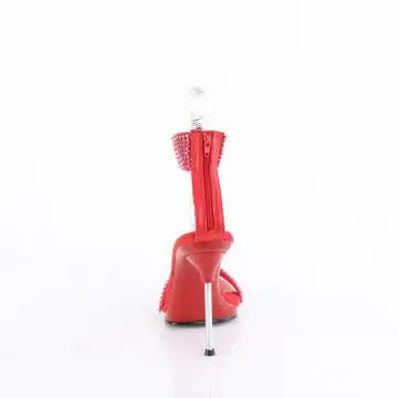 Červené luxusní sandály CHIC40/RPU-RS/M | CHIC-40 Fabulicious - zezadu