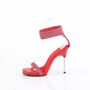 Červené luxusní sandály CHIC40/RPU-RS/M | CHIC-40 Fabulicious - z vnitřku