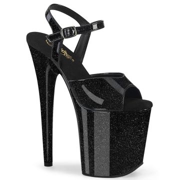 Černé sexy boty FLAM809GP/BG/M | FLAMINGO-809GP Pleaser Černé sexy boty FLAM809GP/BG/M | FLAMINGO-809GP Pleaser