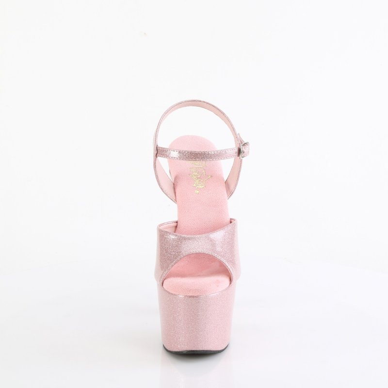 Růžové sexy sandály ADO709GP/BPG/M | ADORE-709GP Pleaser - zepředu