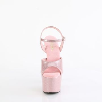 Růžové sexy sandály ADO709GP/BPG/M | ADORE-709GP Pleaser - zepředu