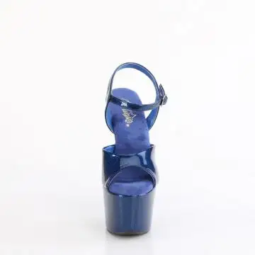 Modré sexy sandály ADO709GP/NBG/M | ADORE-709GP Pleaser - zepředu