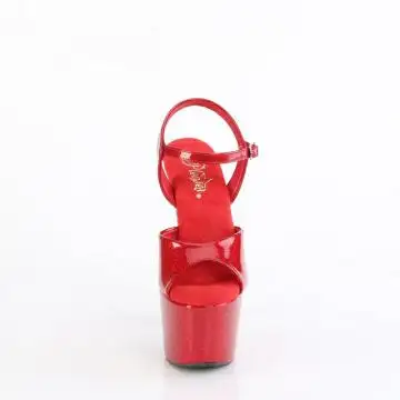 Červené sexy sandály ADO709GP/RYRG/M | ADORE-709GP Pleaser - zepředu