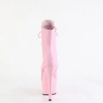 ADO1020/BPPU/M růžové kotníčkové kozačky | ADORE-1020 Pleaser - zezadu