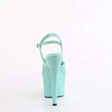 Azurové sexy sandály ADO709GP/AQG/M | ADORE-709GP Pleaser - zezadu