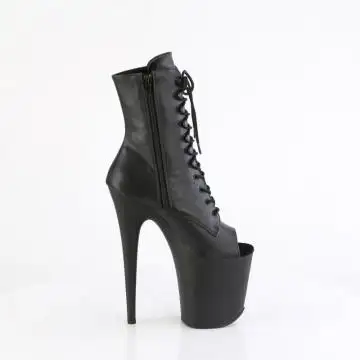 Černé sexy kozačky FLAM1021/BPU/M | FLAMINGO-1021 Pleaser - z vnějšku