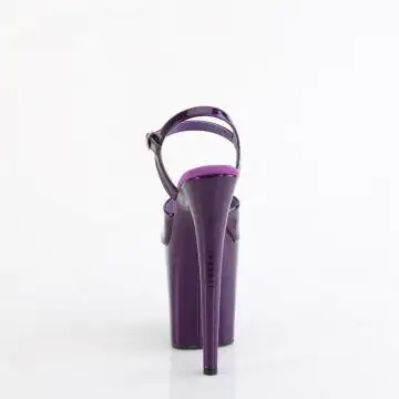 Fialové sexy boty FLAM809GP/PPG/M | FLAMINGO-809GP Pleaser - zezadu