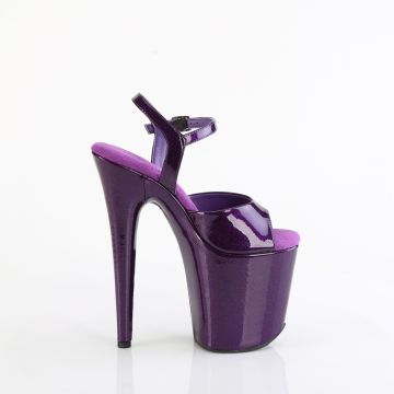 Fialové sexy boty FLAM809GP/PPG/M | FLAMINGO-809GP Pleaser - z vnějšku Fialové sexy boty FLAM809GP/PPG/M | FLAMINGO-809GP Pleaser - z vnějšku