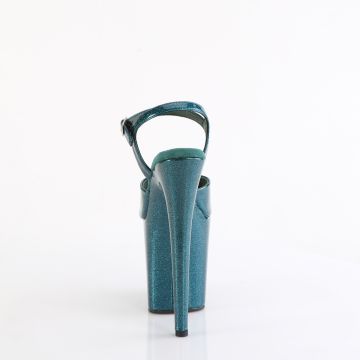 Modré sexy boty FLAM809GP/TLG/M Pleaser | FLAMINGO-809GP - zezadu