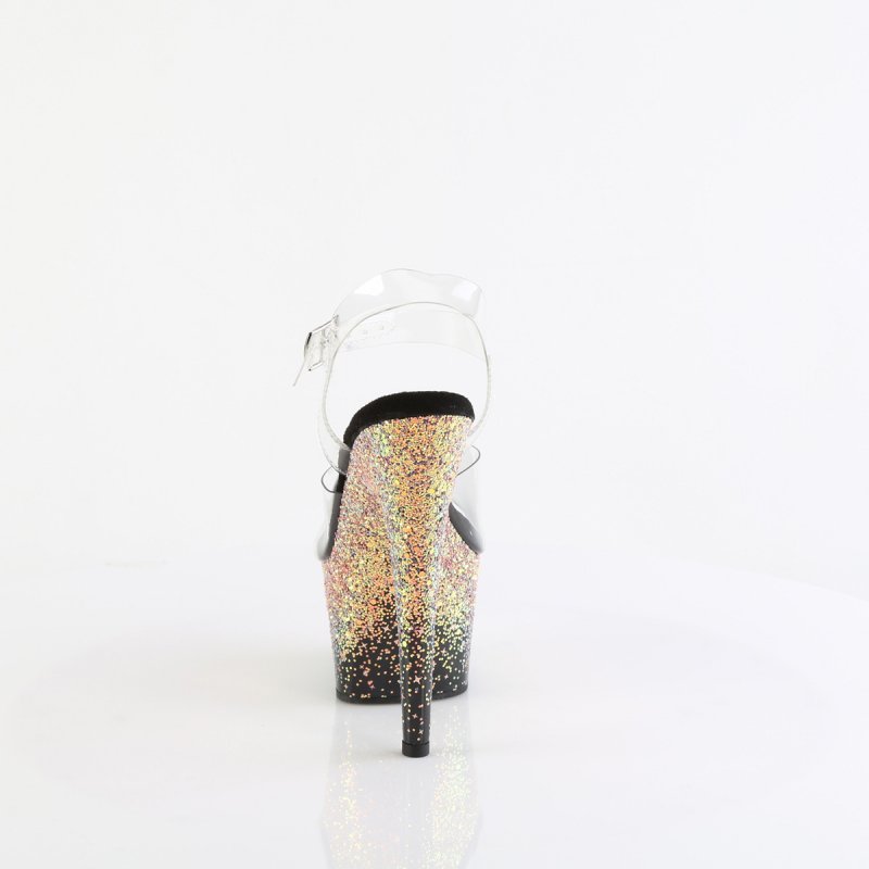 Růžové go-go boty ADO708SS/C/B-DTBHG | ADORE-708SS Pleaser - zezadu