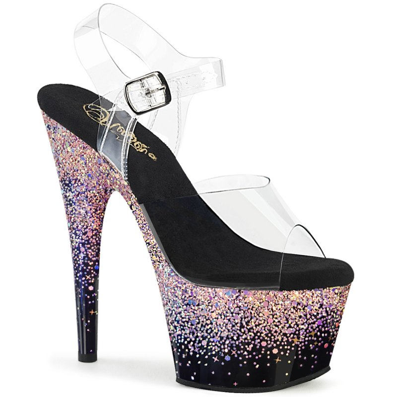 Růžové go-go boty ADO708SS/C/B-DTBHG | ADORE-708SS Pleaser