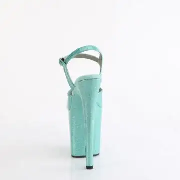 Azurové sexy boty FLAM809GP/AQG/M | FLAMINGO-809GP Pleaser - zezadu
