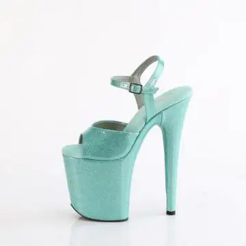 Azurové sexy boty FLAM809GP/AQG/M | FLAMINGO-809GP Pleaser - z vnitřku