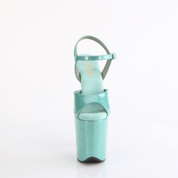 Azurové sexy boty FLAM809GP/AQG/M | FLAMINGO-809GP Pleaser - zepředu