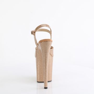 Zlaté sexy boty FLAM809GP/GG/M | FLAMINGO-809GP Pleaser - zezadu