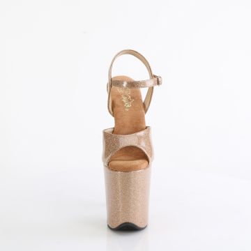 Zlaté sexy boty FLAM809GP/GG/M | FLAMINGO-809GP Pleaser - zepředu Zlaté sexy boty FLAM809GP/GG/M | FLAMINGO-809GP Pleaser - zepředu