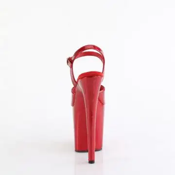 Červené sexy sandály FLAM809GP/RYRG/M | FLAMINGO-809GP Pleaser - zezadu