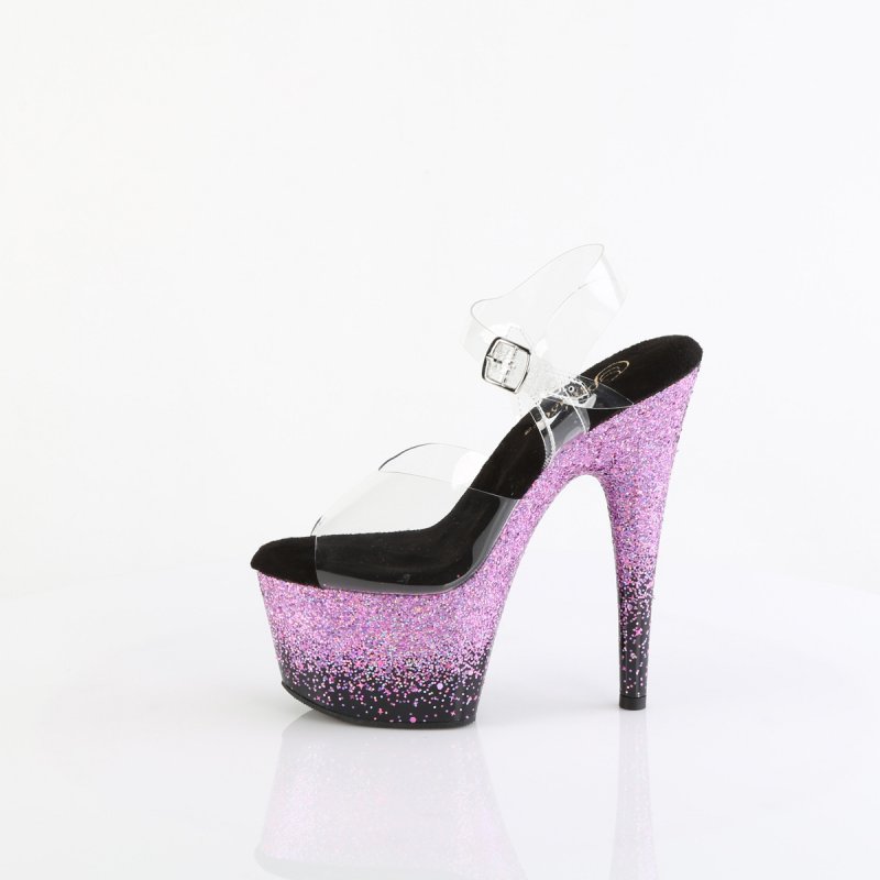 Fialové go-go boty ADO708SS/C/B-PPG | ADORE-708SS Pleaser - z vnitřku