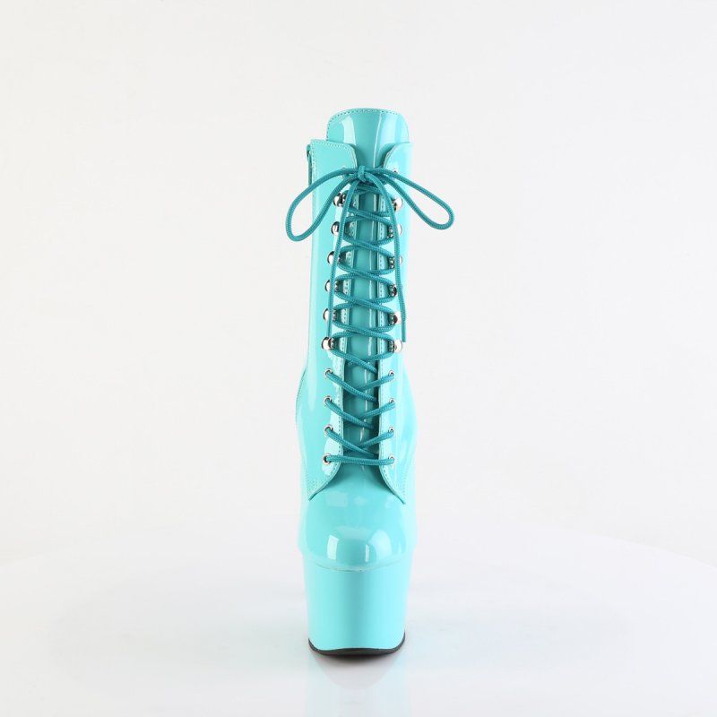 ADO1020/AQ/M azurové taneční kozačky | ADORE-1020 Pleaser - zepředu