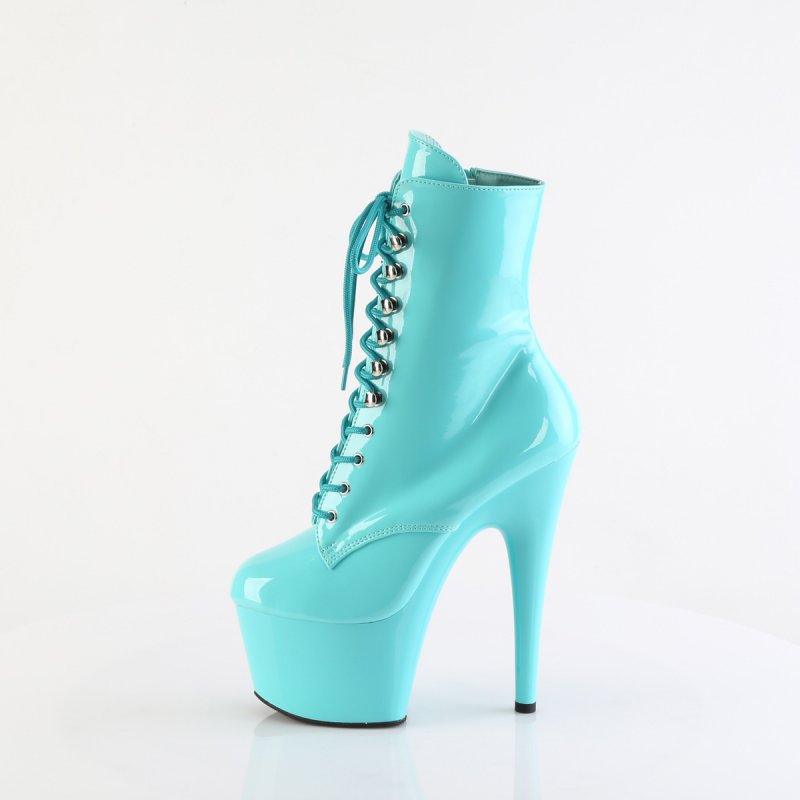 ADO1020/AQ/M azurové taneční kozačky | ADORE-1020 Pleaser - z vnitřku