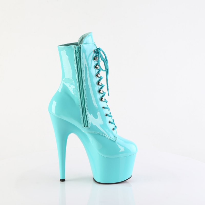 ADO1020/AQ/M azurové taneční kozačky | ADORE-1020 Pleaser - z vnějšku