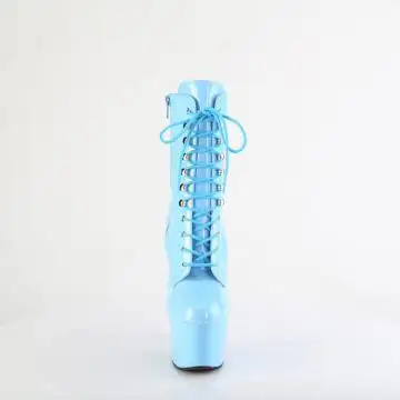 ADO1020/BB/M modré kotníčkové kozačky | ADORE-1020 Pleaser - zepředu