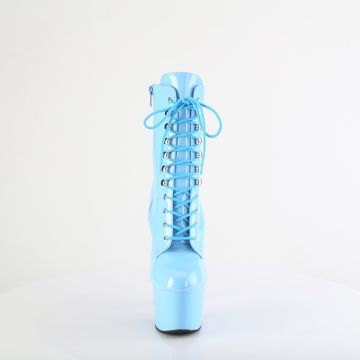 ADO1020/BB/M modré kotníčkové kozačky | ADORE-1020 Pleaser - zepředu