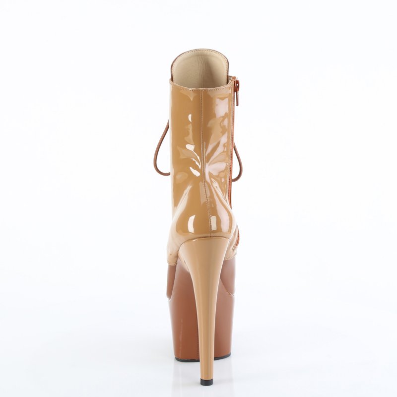 Karamelové taneční pole dance kozačky ADO1020DC/TF-CL/M | ADORE-1020DC Pleaser - zezadu