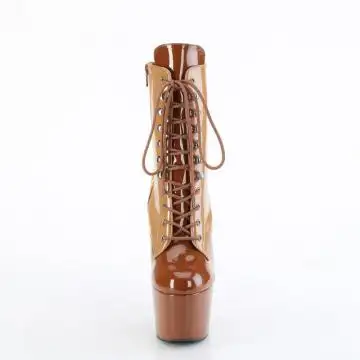 Karamelové taneční pole dance kozačky ADO1020DC/TF-CL/M | ADORE-1020DC Pleaser - zepředu